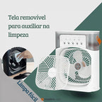 Mini Ventilador e Umidificador de Mesa Portátil Led - Modern Casa