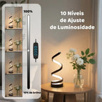 Abajur LED Espiral Clássico
