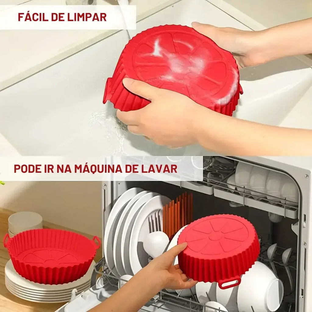 Kit 6 Formas Airfryer Silicone Antiaderente - Modern Casa