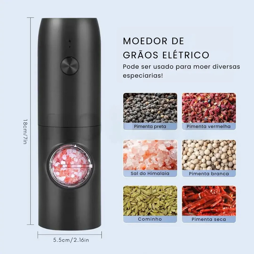 Moedor Automático de Sal e Pimenta - Modern Casa