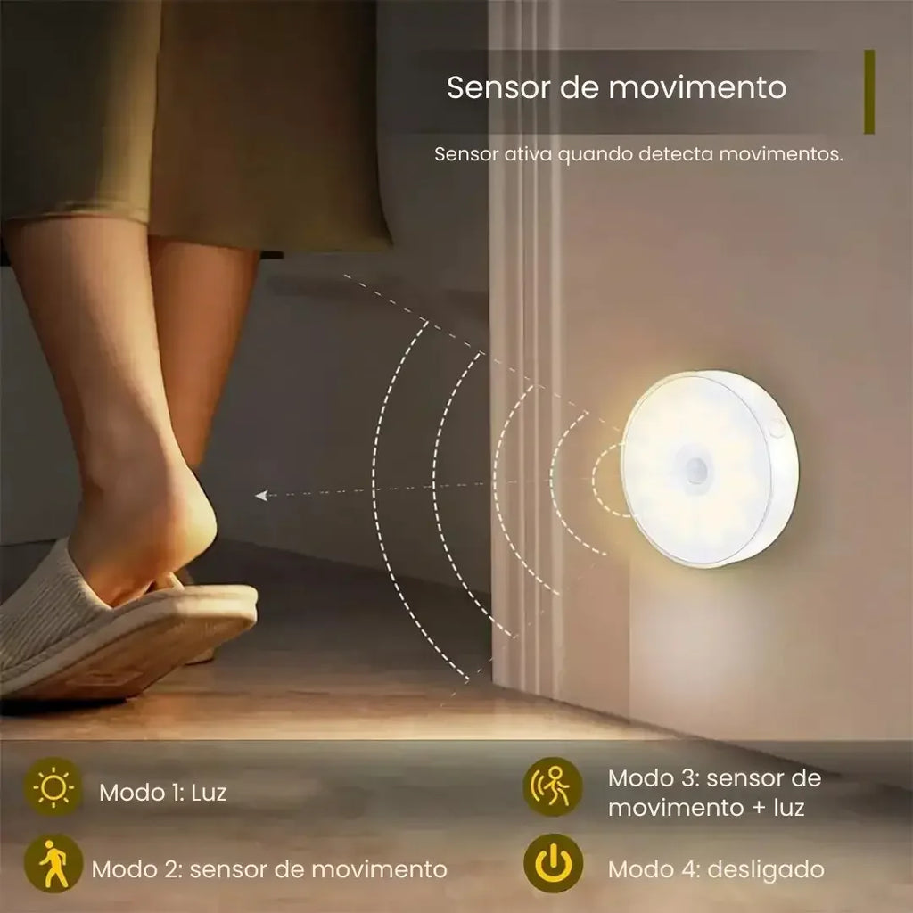 Luminária LED com Sensor de Movimento - Modern Casa