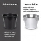 Balde de Gelo Alumínio Polido 5 Litros