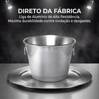 Balde de Gelo Alumínio Polido 5 Litros