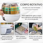 Dispensador Organizador Giratório 360° para Arroz e Grãos - Modern Casa