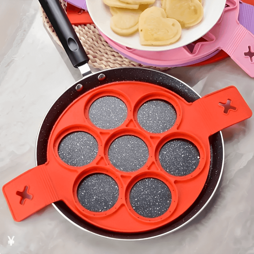 Forma para Panquecas em Silicone Antiaderente - Compre 2 Leve 3 - Modern Casa