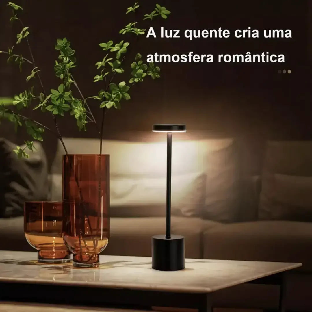 Luminária de Mesa LED Recarregável - Modern Casa