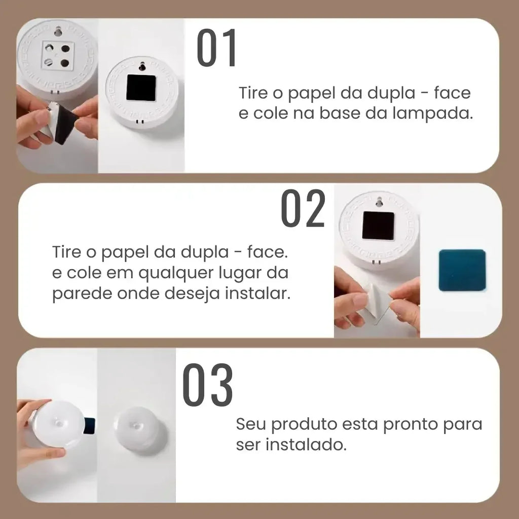 Luminária LED com Sensor de Movimento - Modern Casa