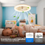 Luminária Ventilador de Teto com Controle Remoto - Modern Casa