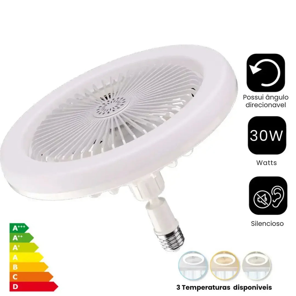 Luminária Ventilador de Teto com Controle Remoto - Modern Casa
