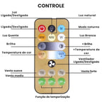 Luminária Ventilador de Teto com Controle Remoto - Modern Casa