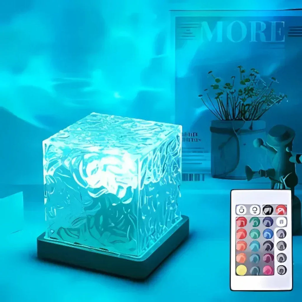 Luminária de Mesa com Efeito de Ondas e Luz - Modern Casa