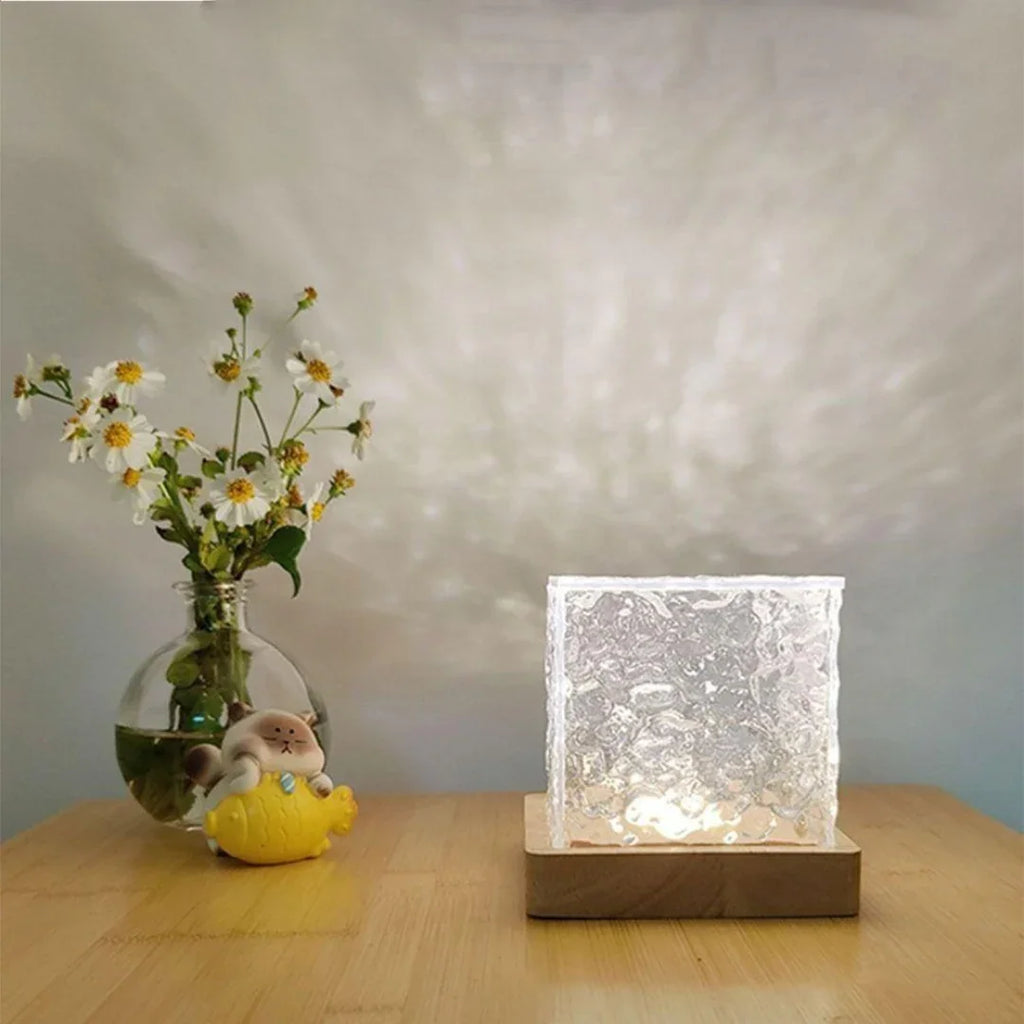 Luminária de Mesa com Efeito de Ondas e Luz - Modern Casa