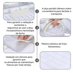 Organizador Hermético Em Acrílico com 8 Divisórias