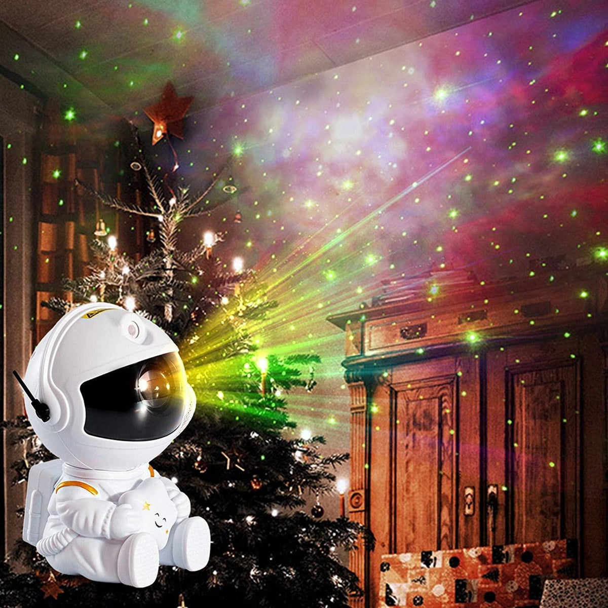 Luminária Astronauta Projetor de Galáxia Led - Modern Casa