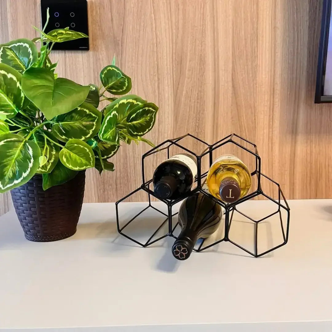 Suporte Adega de Vinho Aramado para 5 garrafas - Modern Casa