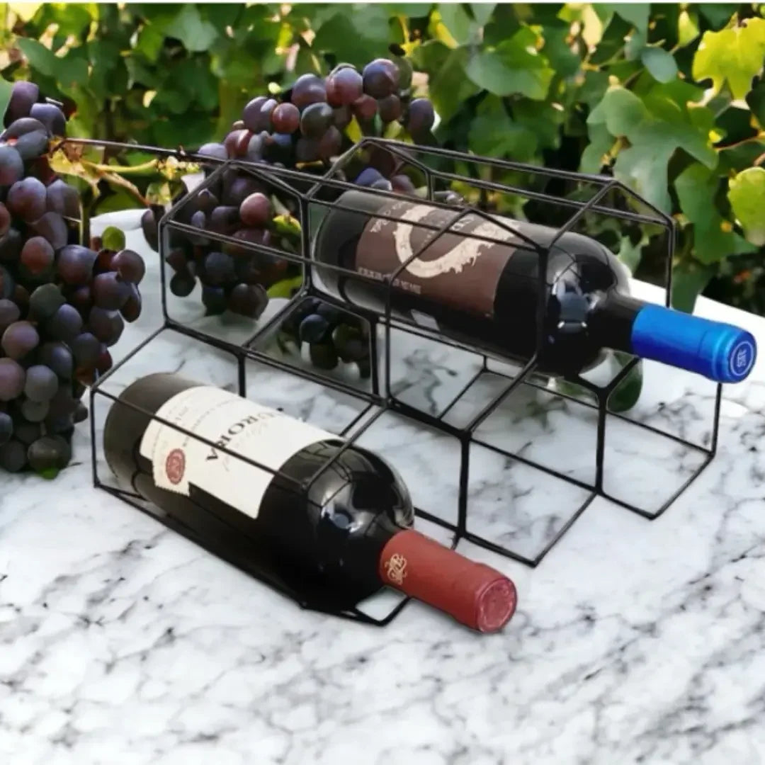 Suporte Adega de Vinho Aramado para 5 garrafas - Modern Casa