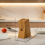 Suporte Organizador de Facas em Bambu Natural